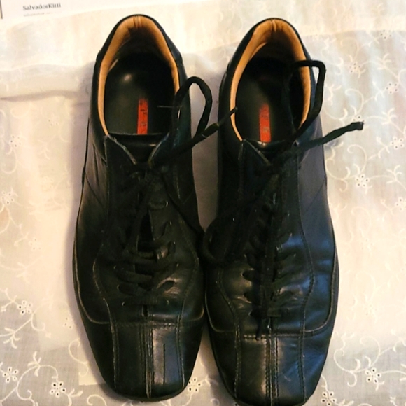 Prada Shoes - Prada black sneakers size 9